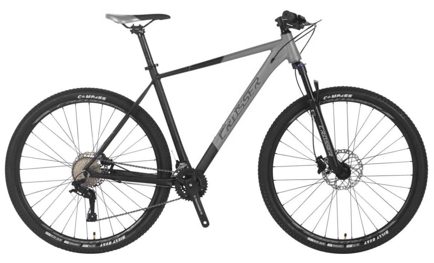 Фотография Велосипед Crosser MT-041 3х10 29" размер XL, рамзмер 21 2022 Черно-серый 