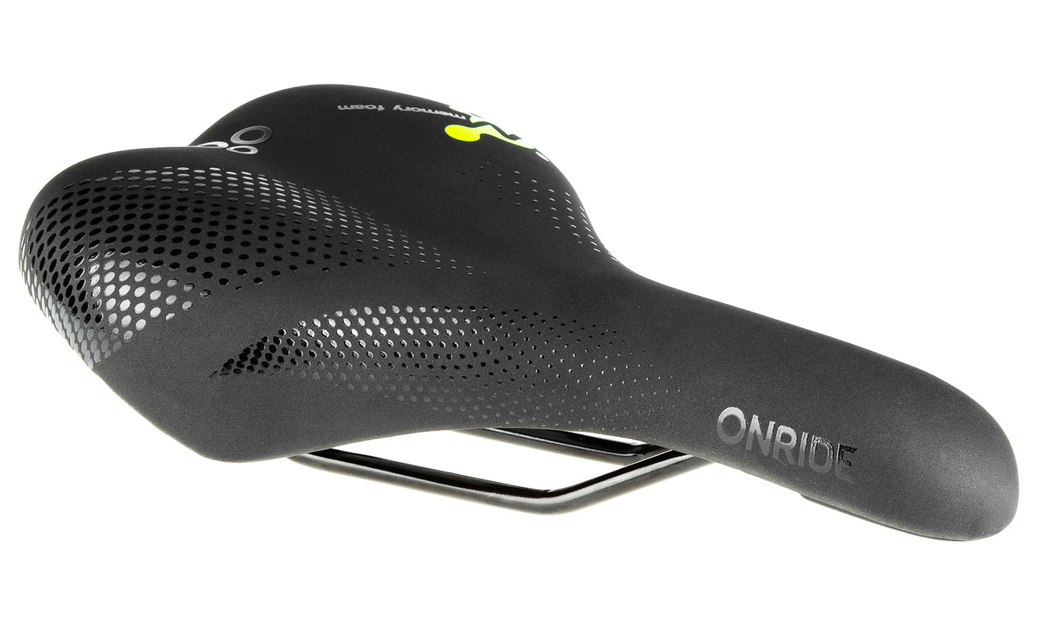 Фотография Седло ONRIDE Ibis, Full Memory стальные рамки черный 276х174мм
