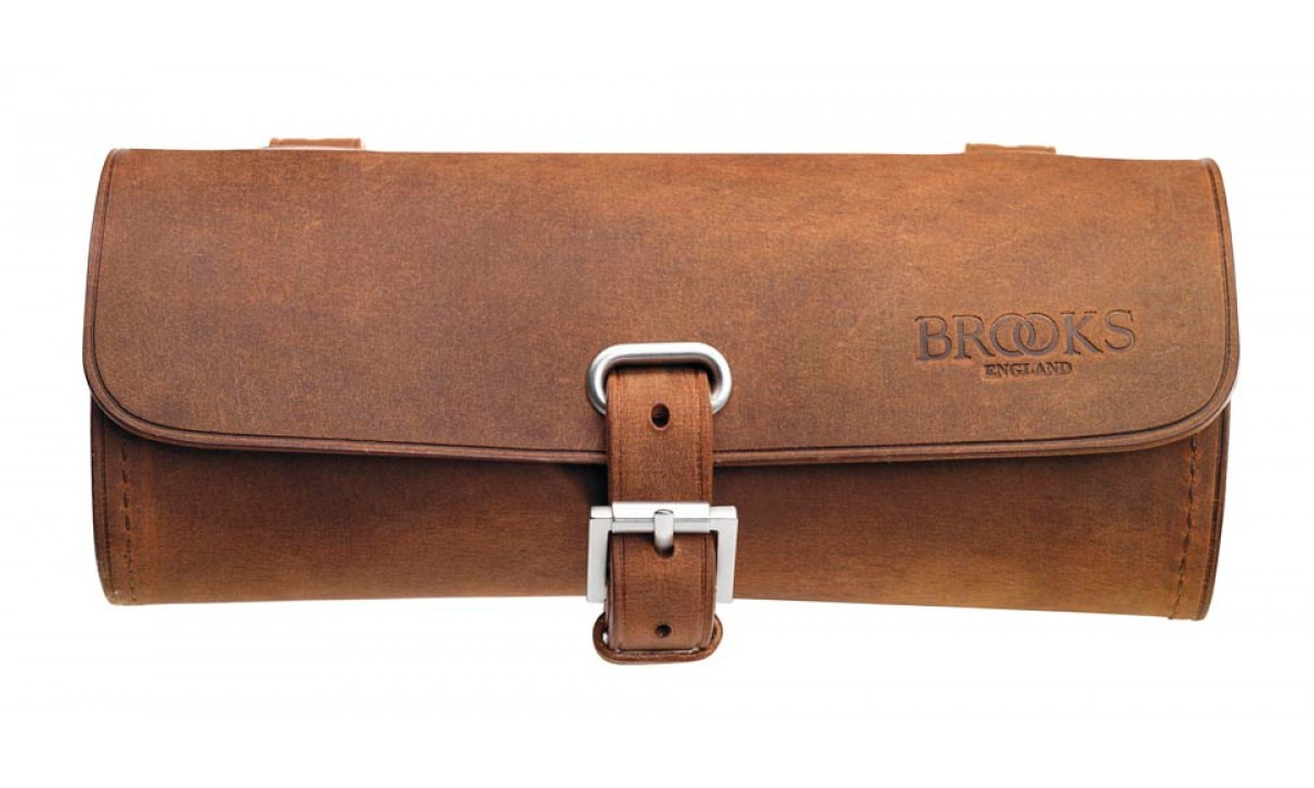 Фотография Сумка подседельная BROOKS Challenge Tool Bag, серо-коричневая