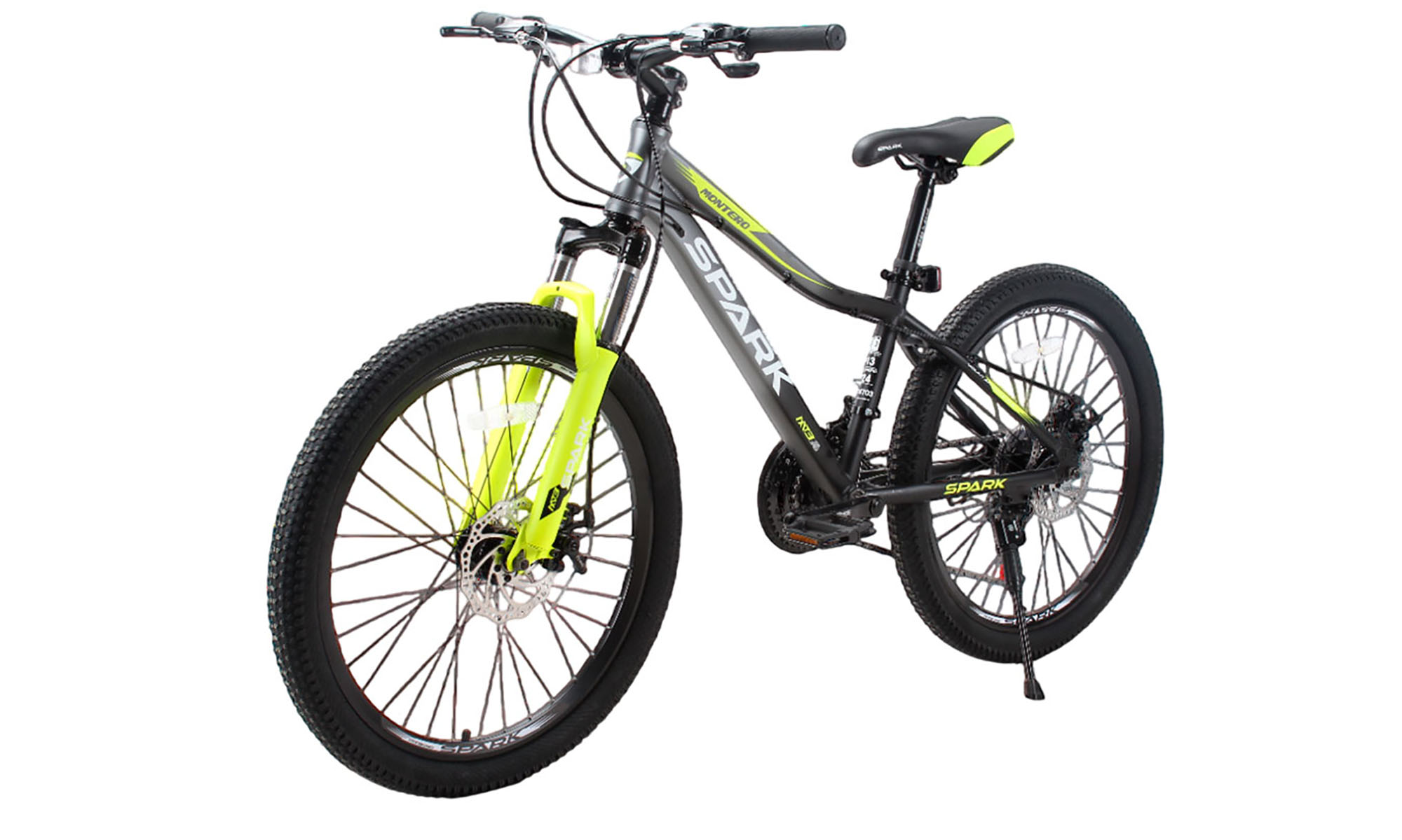 Велосипед SPARK MONTERO JR. 24", розмір XS, рама 13", рік 2025, чорний з сірим 2