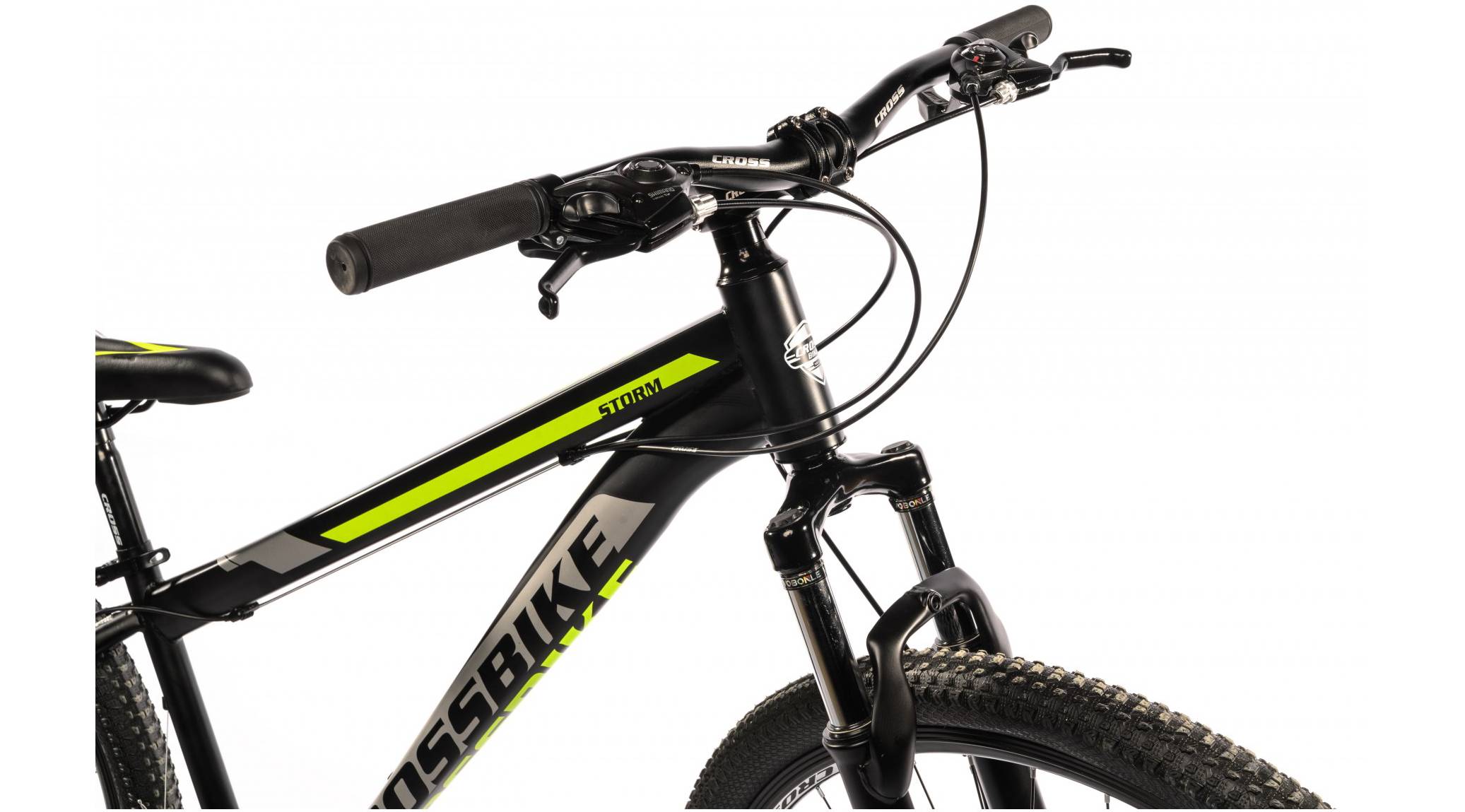 Велосипед CrossBike Storm 29", размер M рама 17" (2024), Черно-желтый 3