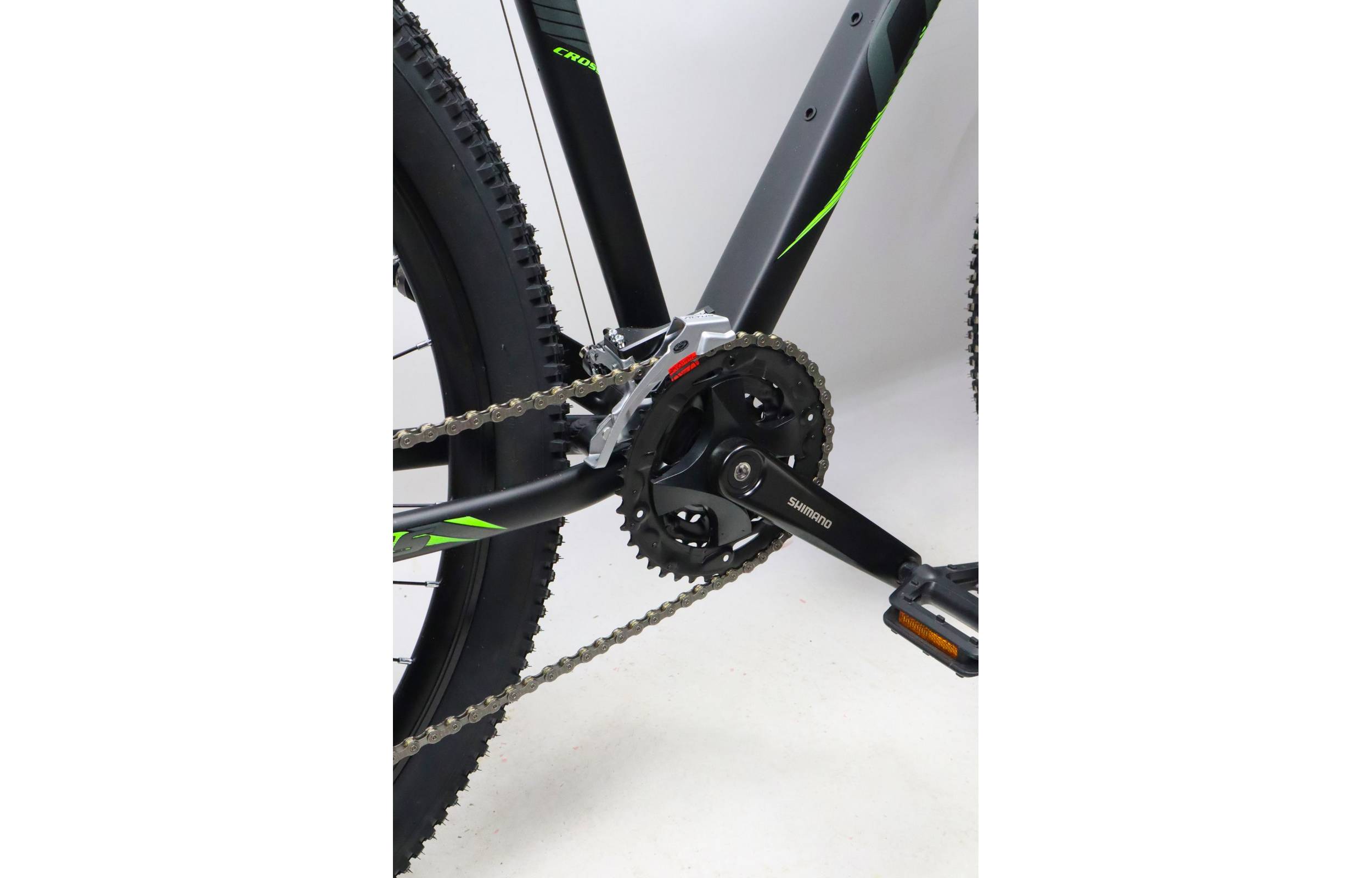 Велосипед Cross Egoist V2 29" розмір XL рама 21" 2022 Чорний-Зелений 3