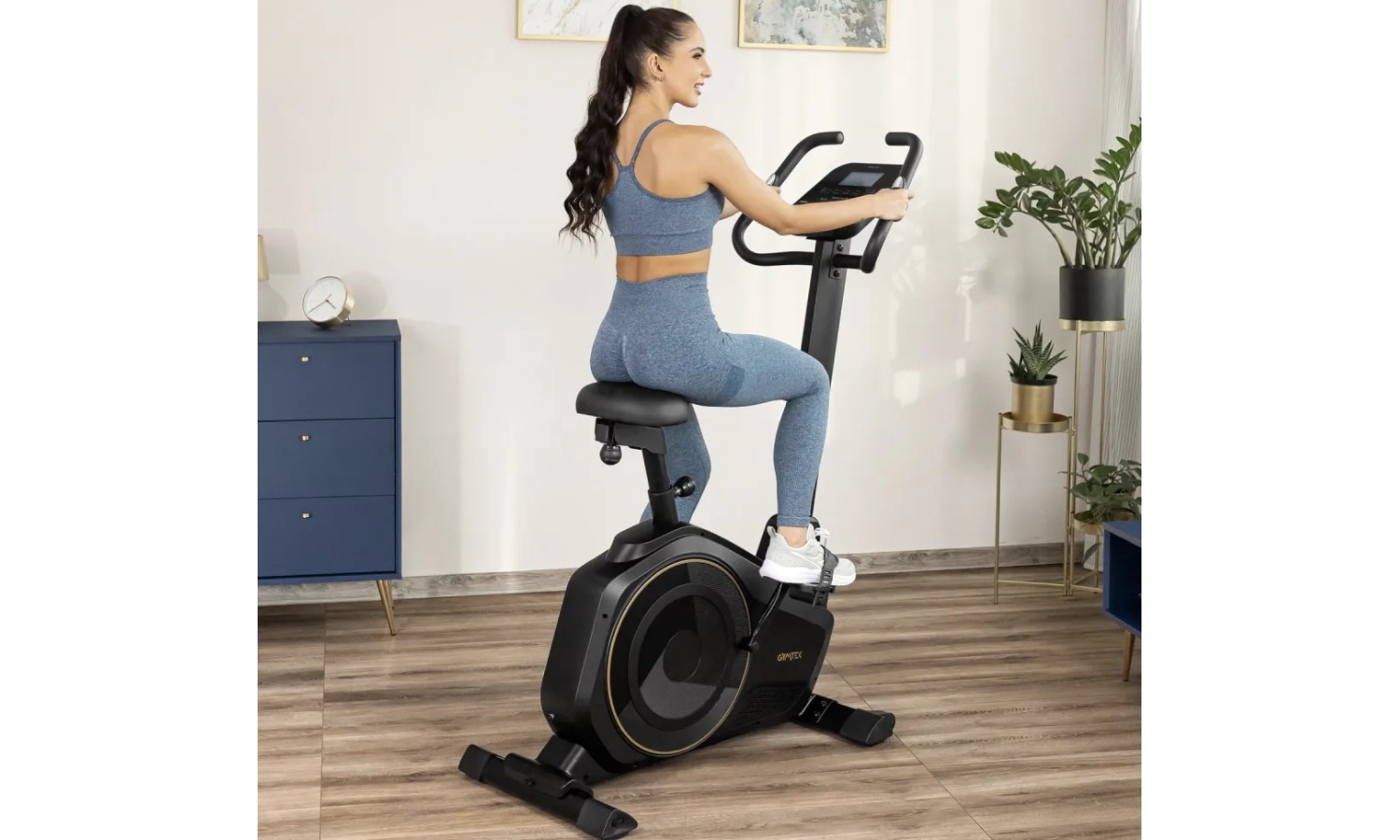 Велотренажер Gymtek XB6000 электромагнитный золотой 15