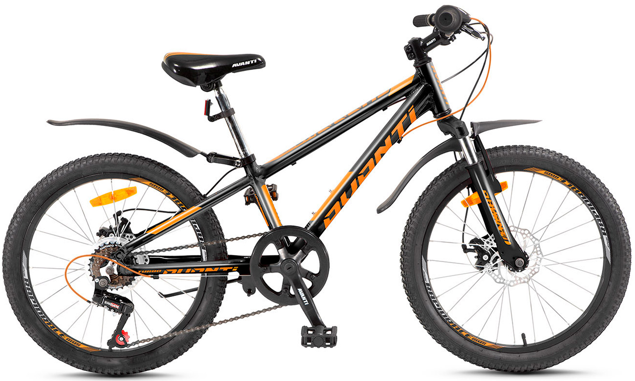 Фотография Велосипед Avanti TURBO-DISK 20" (2020) 2020 Черно-оранжевый