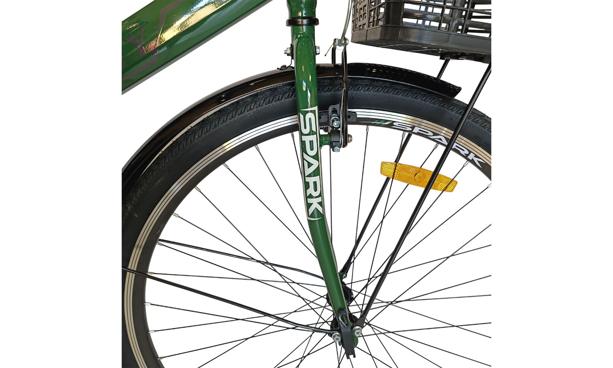 Велосипед SPARK CITY LIRA 28", размер M, рама 18", год 2026, темно-зеленый 3