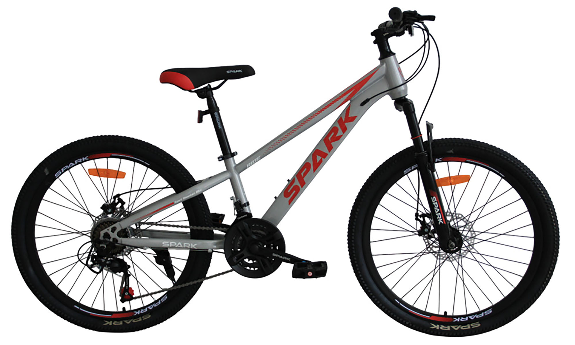 Велосипед SPARK RIDE 24", розмір XXS, рама 11", рік 2025, сірий 