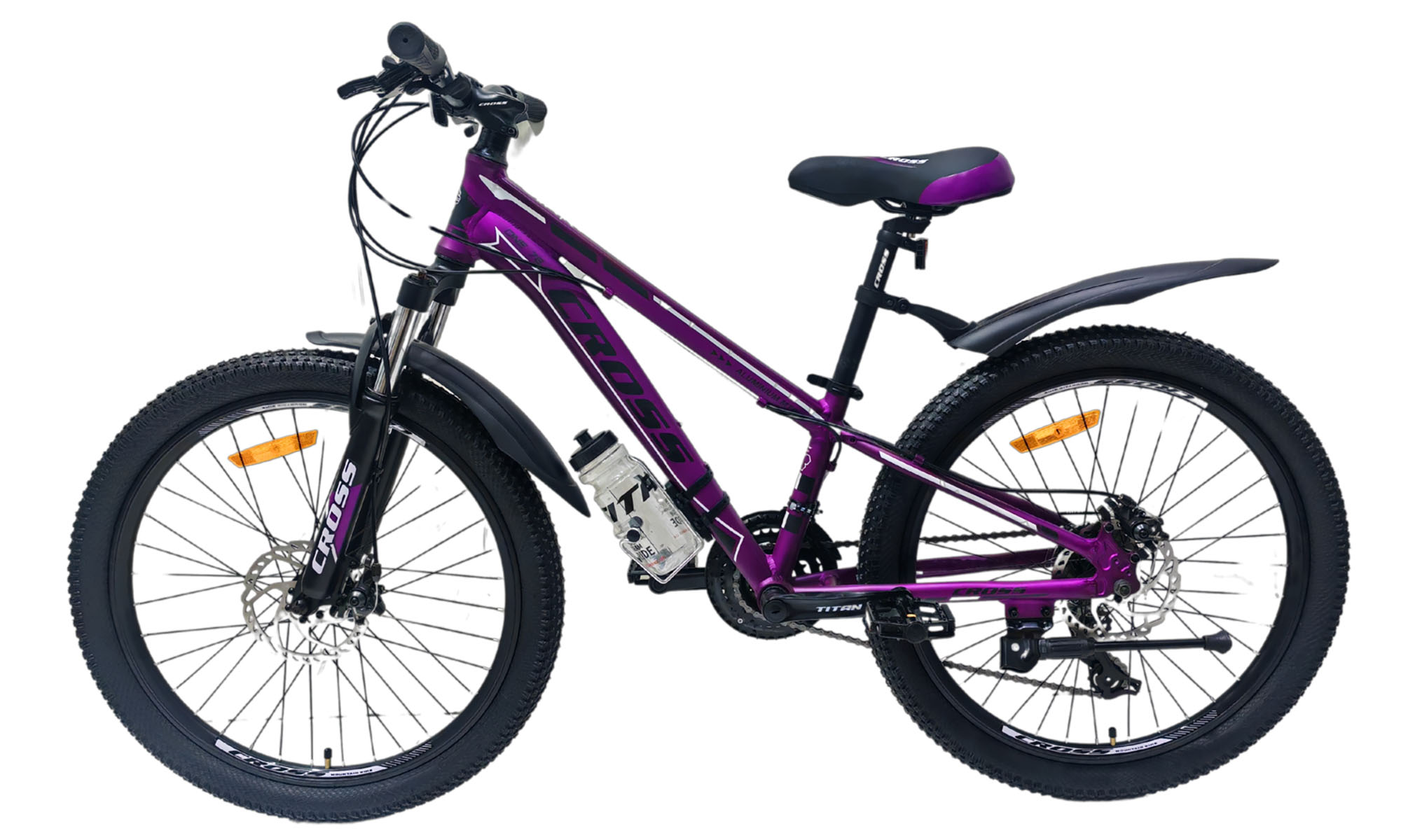 Велосипед Cross Hunter 24", розмір XS, рама 12.5", 2025, Фіолетовий 2
