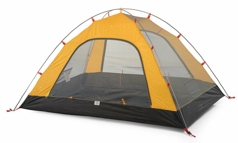 Фотография Палатка двухместная Naturehike P-Series II (NH18Z022-P) 210T/65D, оранжевая 2