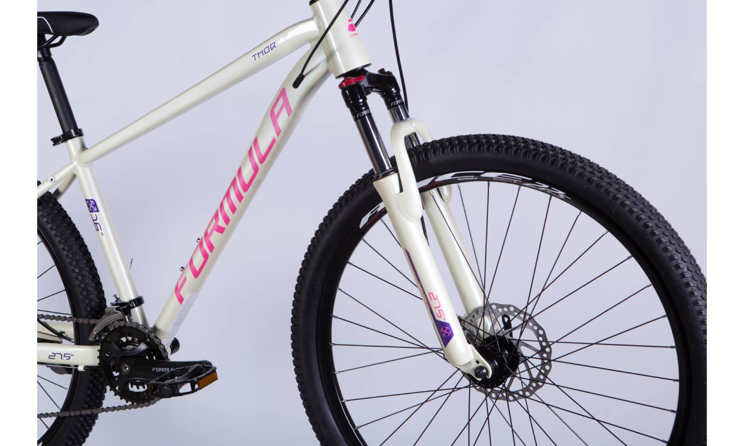 Велосипед Formula THOR DD 27,5" розмір S рама 16" 2025 біло-рожевий 5 Велосипед Formula THOR DD 27,5" розмір S рама 16" 2025 біло-рожевий 5