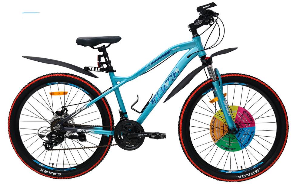Фотографія Велосипед SPARK HUNTER 26" размер S рама 16" 2024 Голубой