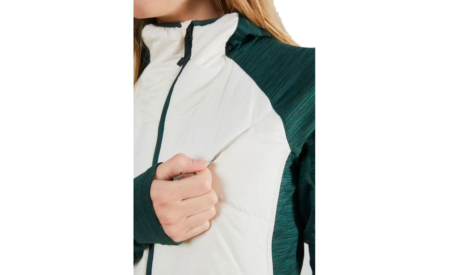 Куртка Craft Polar LT PD Midlayer женская, размер XL, сезон AW 19, бело-зеленый 7