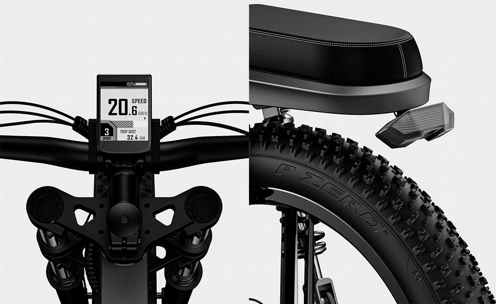 Фотография Электровелосипед фетбайк ENGWE X-24 (1000 Вт; 29,2 Ah 48 В) 24х4", черный 4