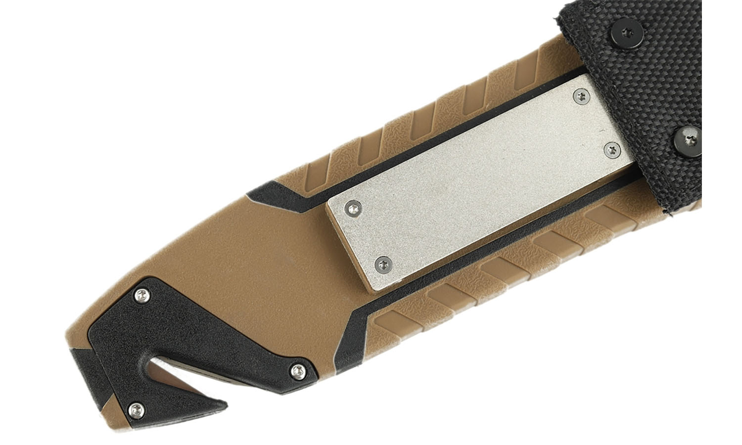 Ніж Ganzo G8012V2-DY коричневий (G8012V2-DY) з паракордом 3