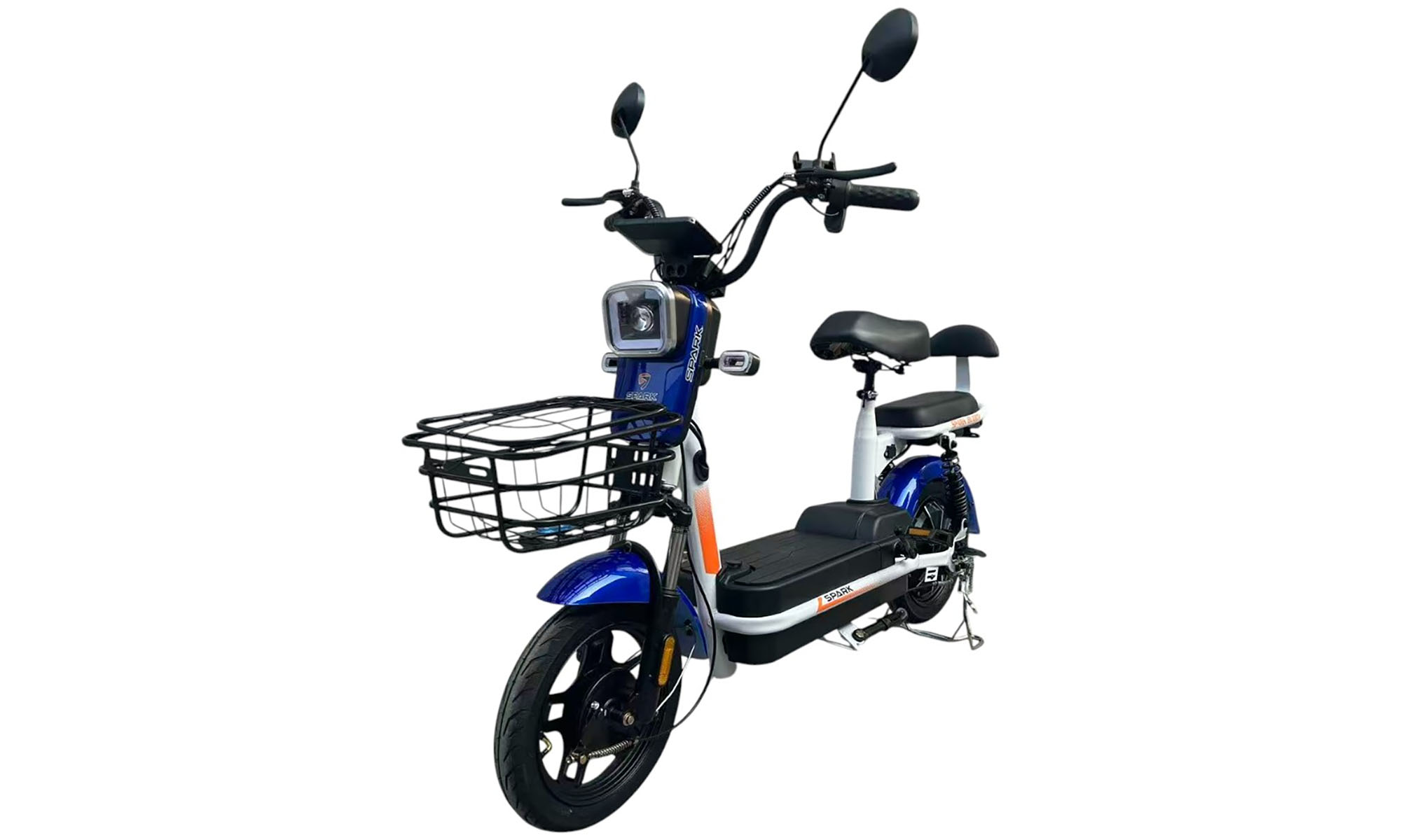 Велосипед с электромотором SPARK BUDDY 14", 48V/500W/12Ah, год 2026, Темно-синий 2