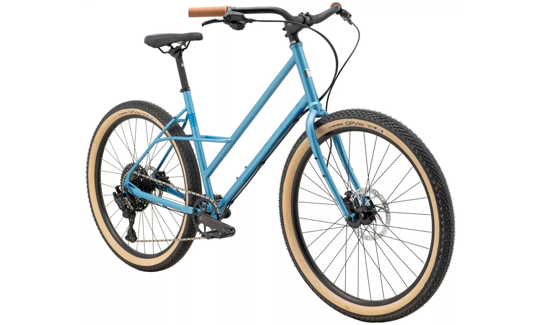 Фотография Велосипед Marin Larkspur 1 27,5" рама L 2024 Gloss Metallic Blue/Metallic Dark Blue 3