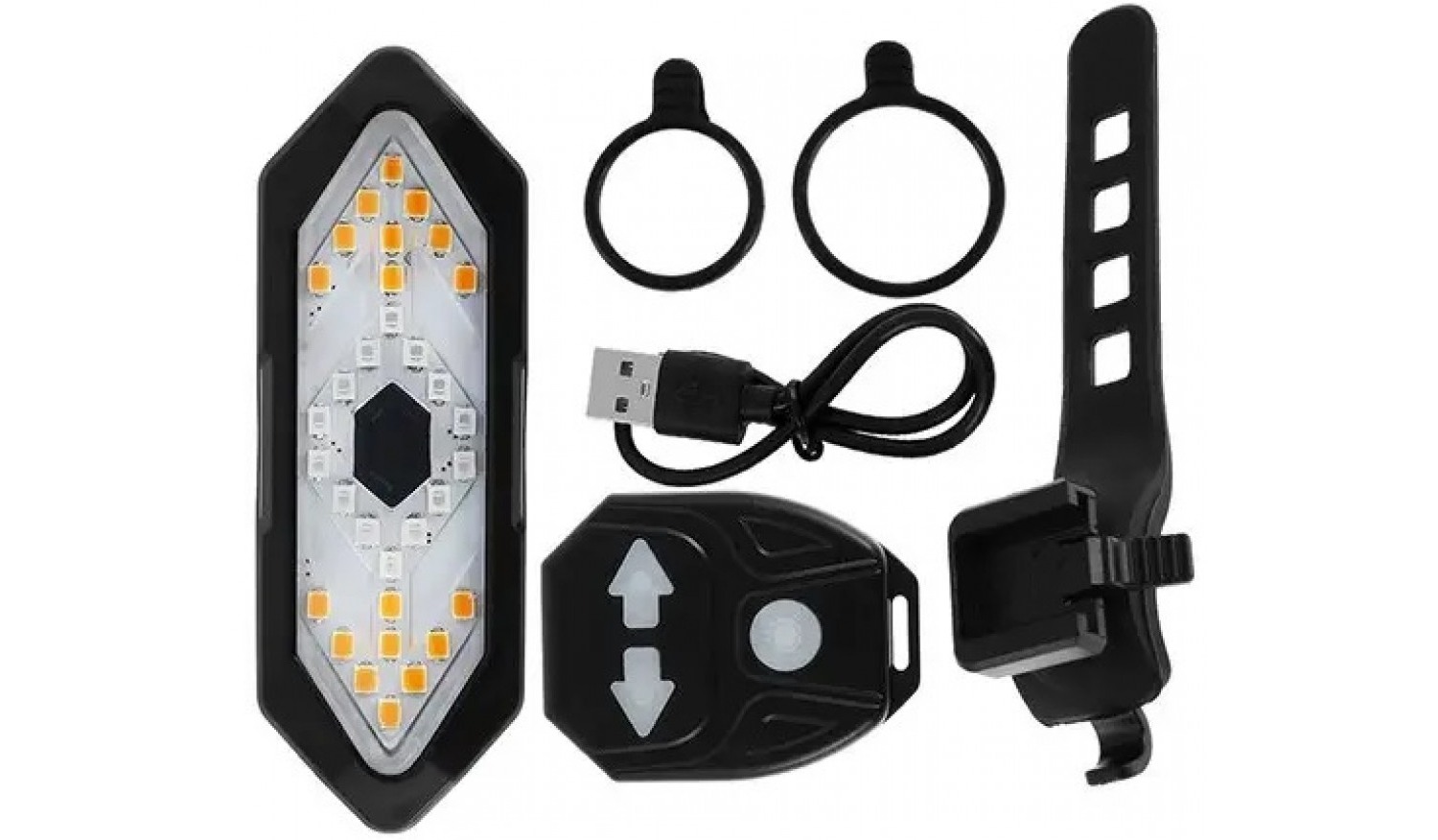 Задня лампа з поворотами FY-1820, USB 3