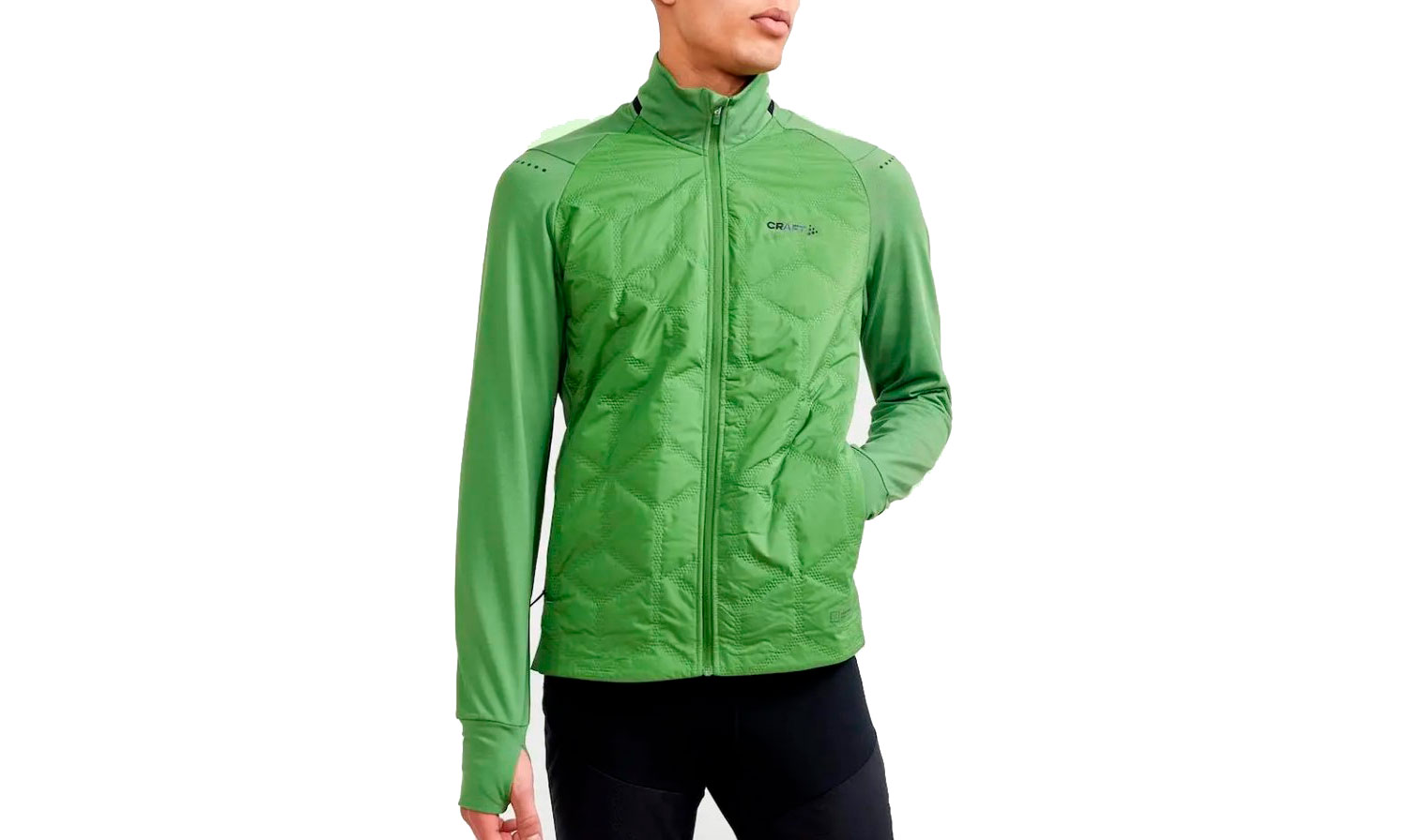 Куртка Craft ADV SubZ Warm Jacket, мужской, размер S, сезон AW 21, зеленый 5