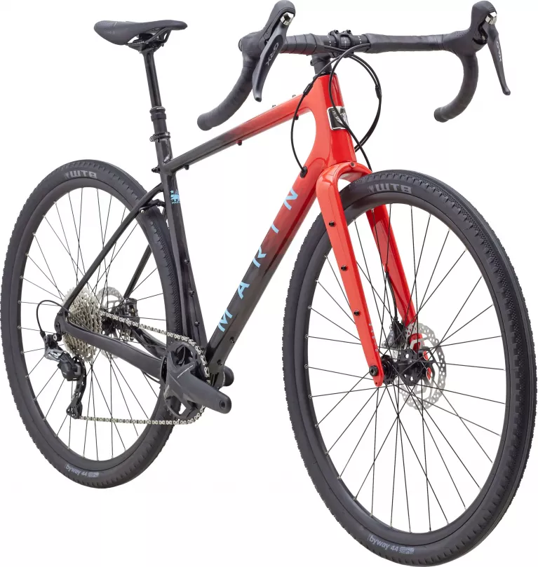 Фотографія Велосипед Marin HEADLANDS 2 28" розмір XL, рама 58см 2023 Чорно-червоний 2
