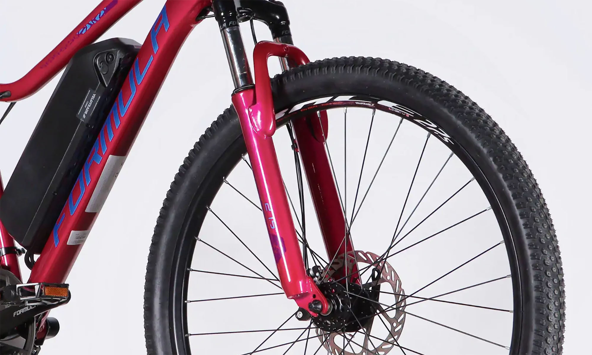 Велосипед с электроприводом Formula eALPINA DD FR 27.5", размер M, рама-17", 36B, 12.5А*ч, 500Вт, год 2026, розово-синий 5