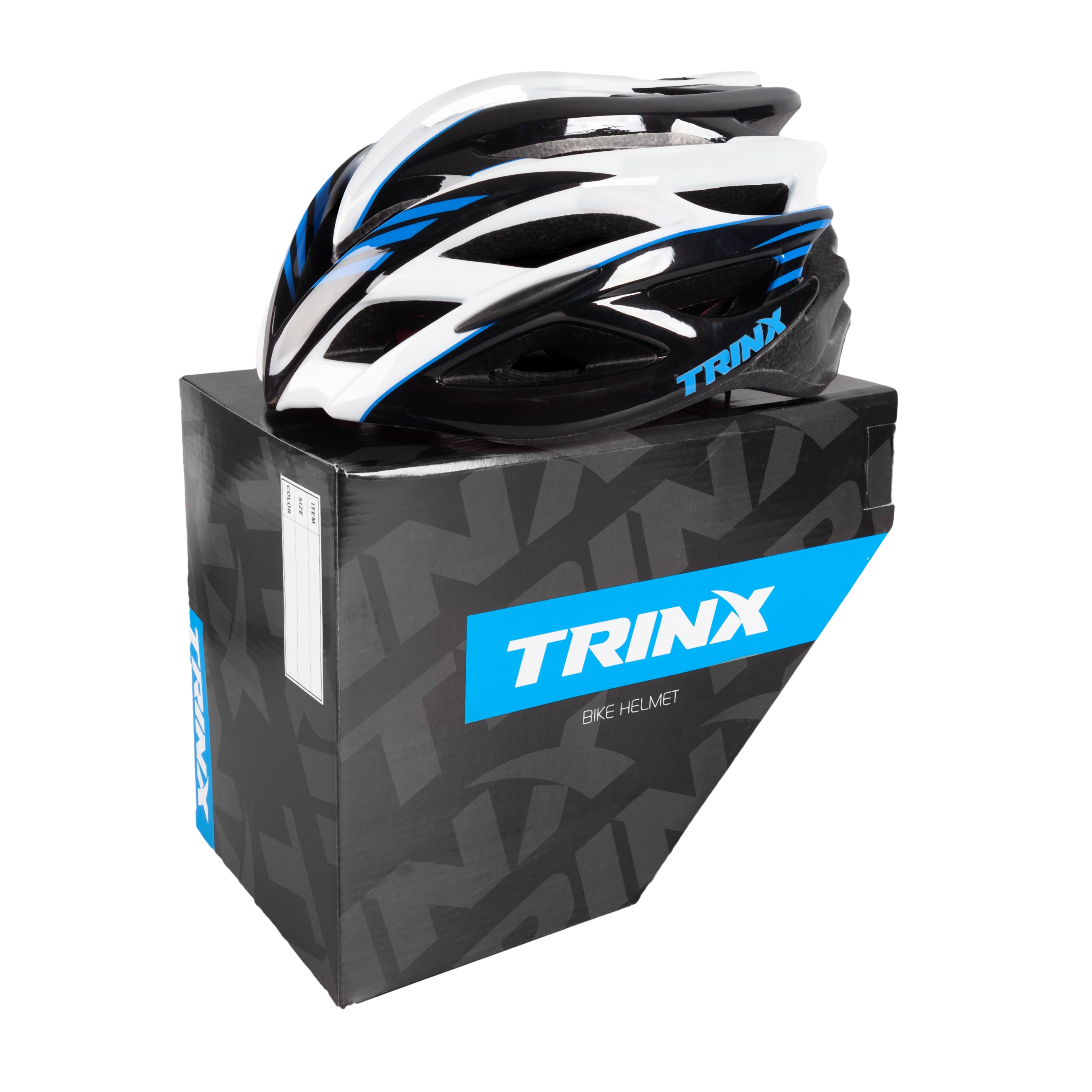 Велошлем Trinx TT03 розмір М (59-60 см), Чорно-синій 3