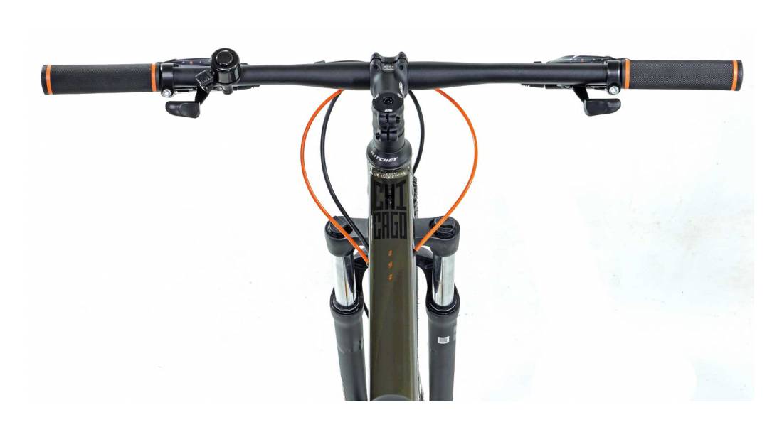 Фотография Велосипед KTM CHICAGO 292 29", размер M рама 43см (2022) Зелено-черный 4