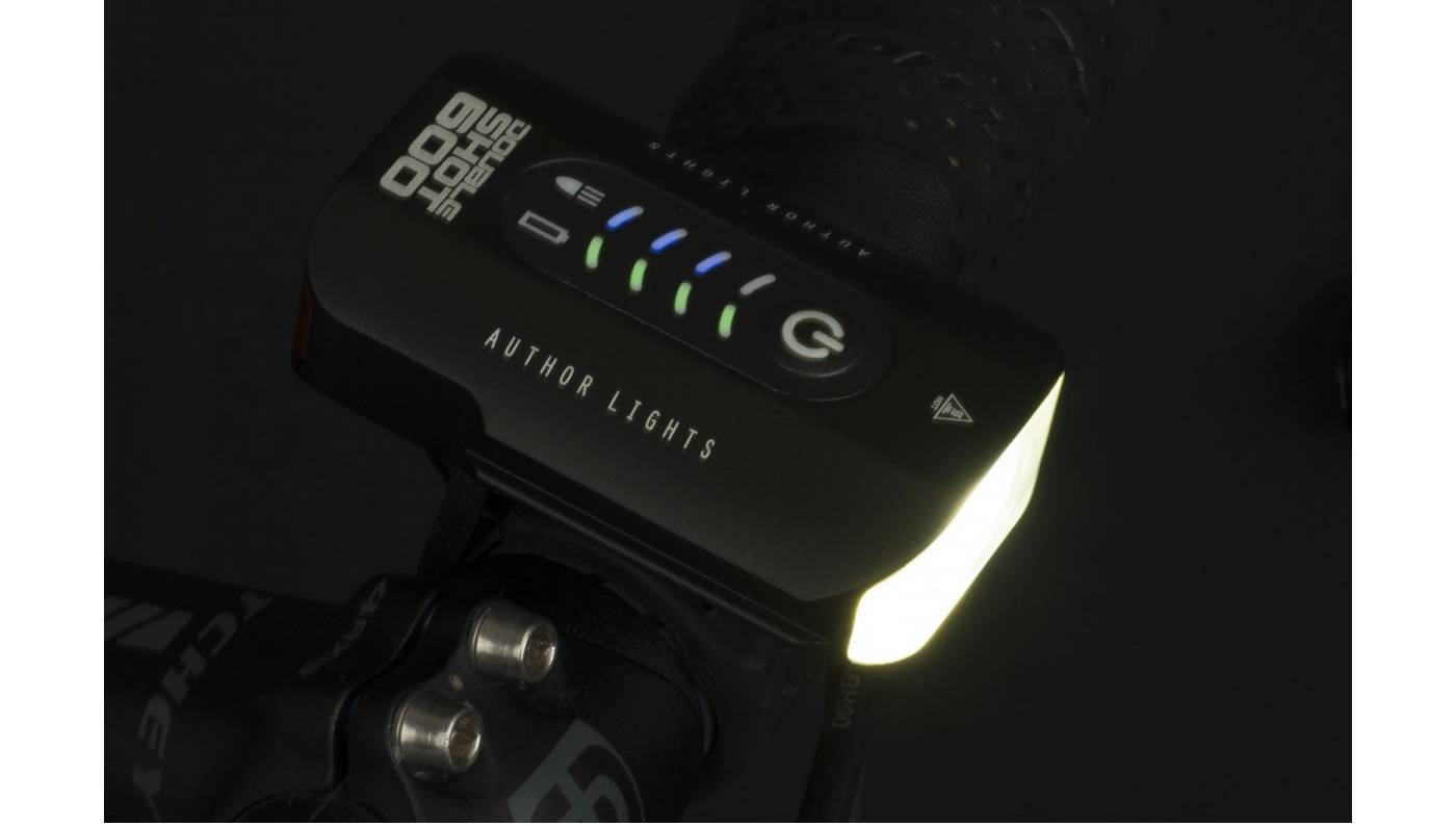 Фонарь передний Author DoubleShot 600 lm USB Alloy, черный 4