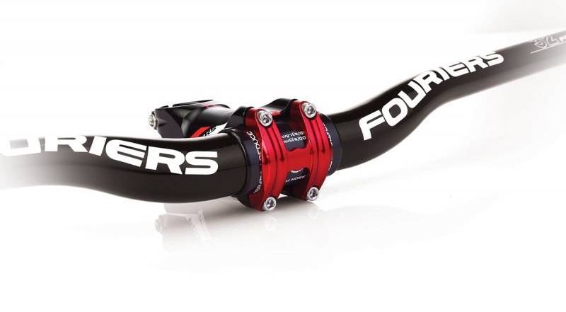 Винос керма Fouriers RA003 CNC 6град 31.8х100мм 1-1/8" алюм, Чорно-червоний 2