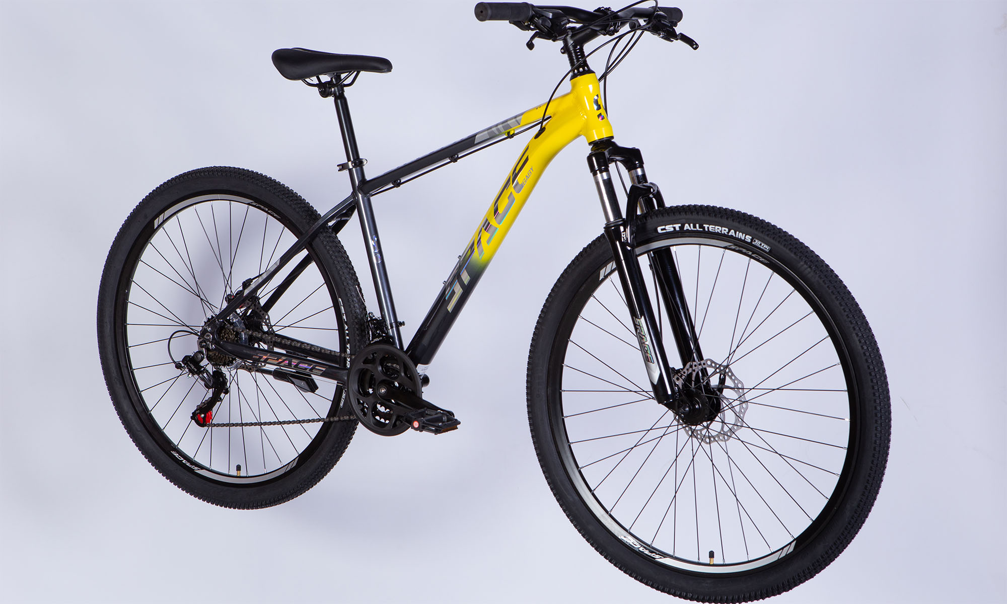 Велосипед SPACE PHAETON DD FR 29", размер L рама-20", год 2026, серо-желтый 4 Велосипед SPACE PHAETON DD FR 29", размер L рама-20", год 2026, серо-желтый 4