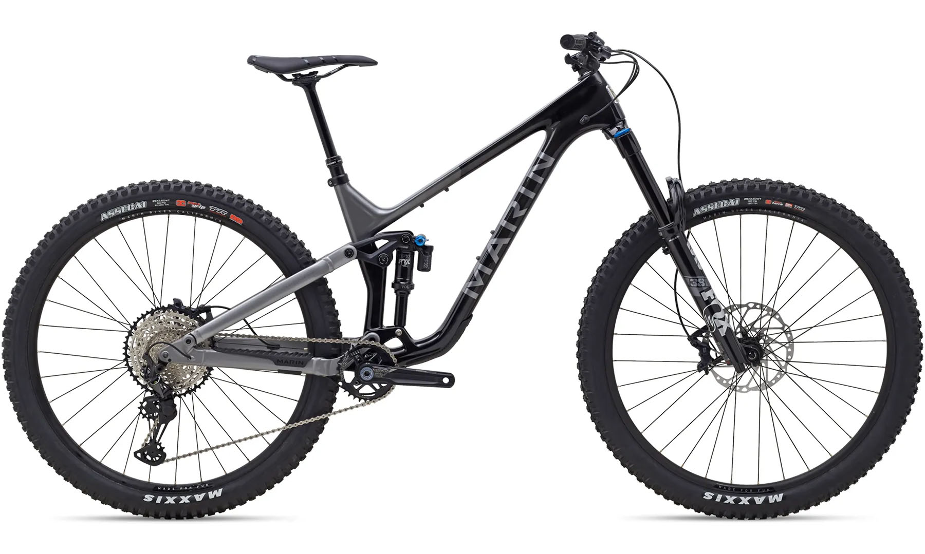 Фотография Велосипед 29" Marin Alpine Trail Carbon 2 размер рамы L 2024 Gloss Black/Silver