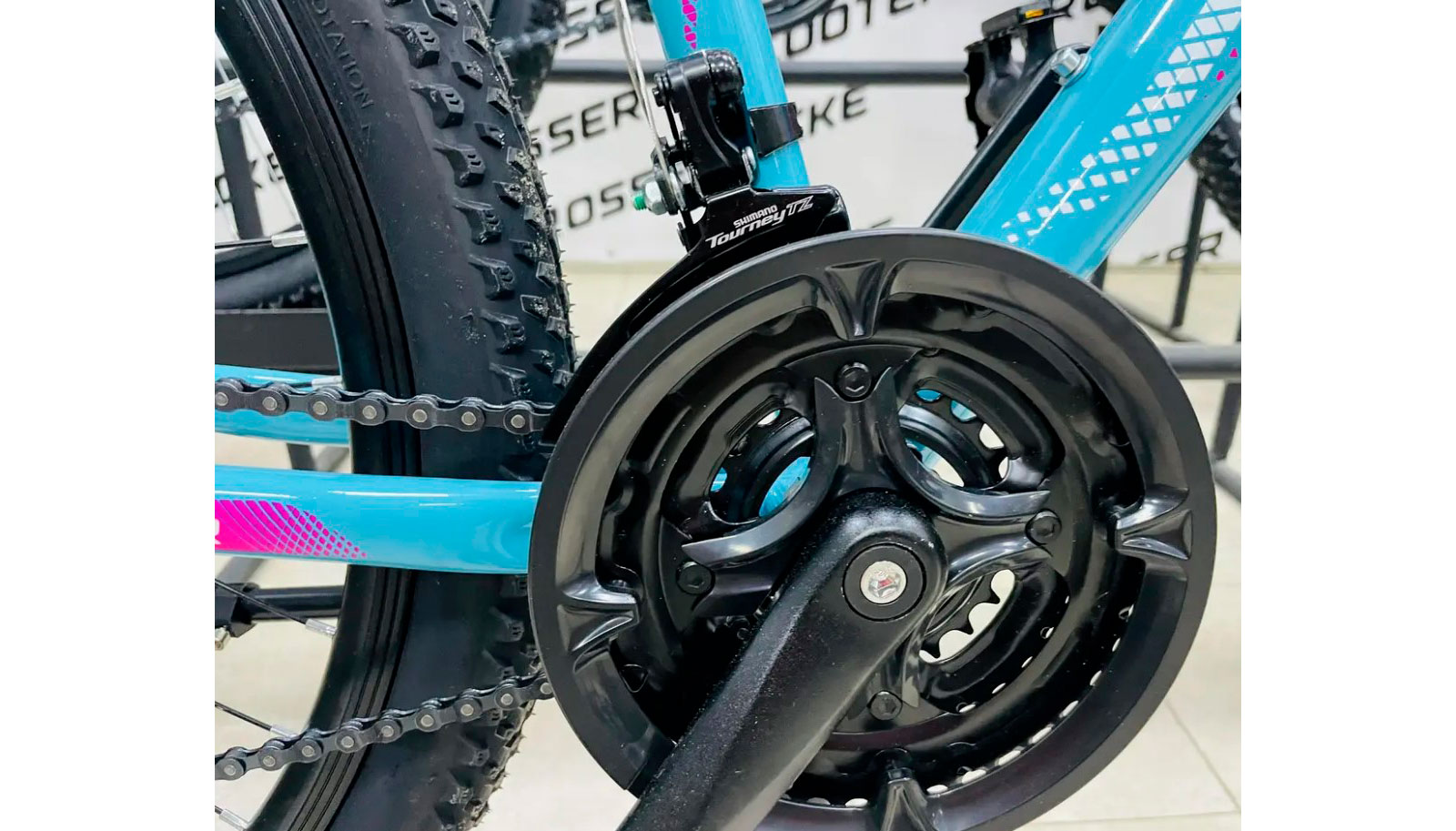 Велосипед Crosser Sweet 26" размер S рама 16 2021 Бирюзовый 5