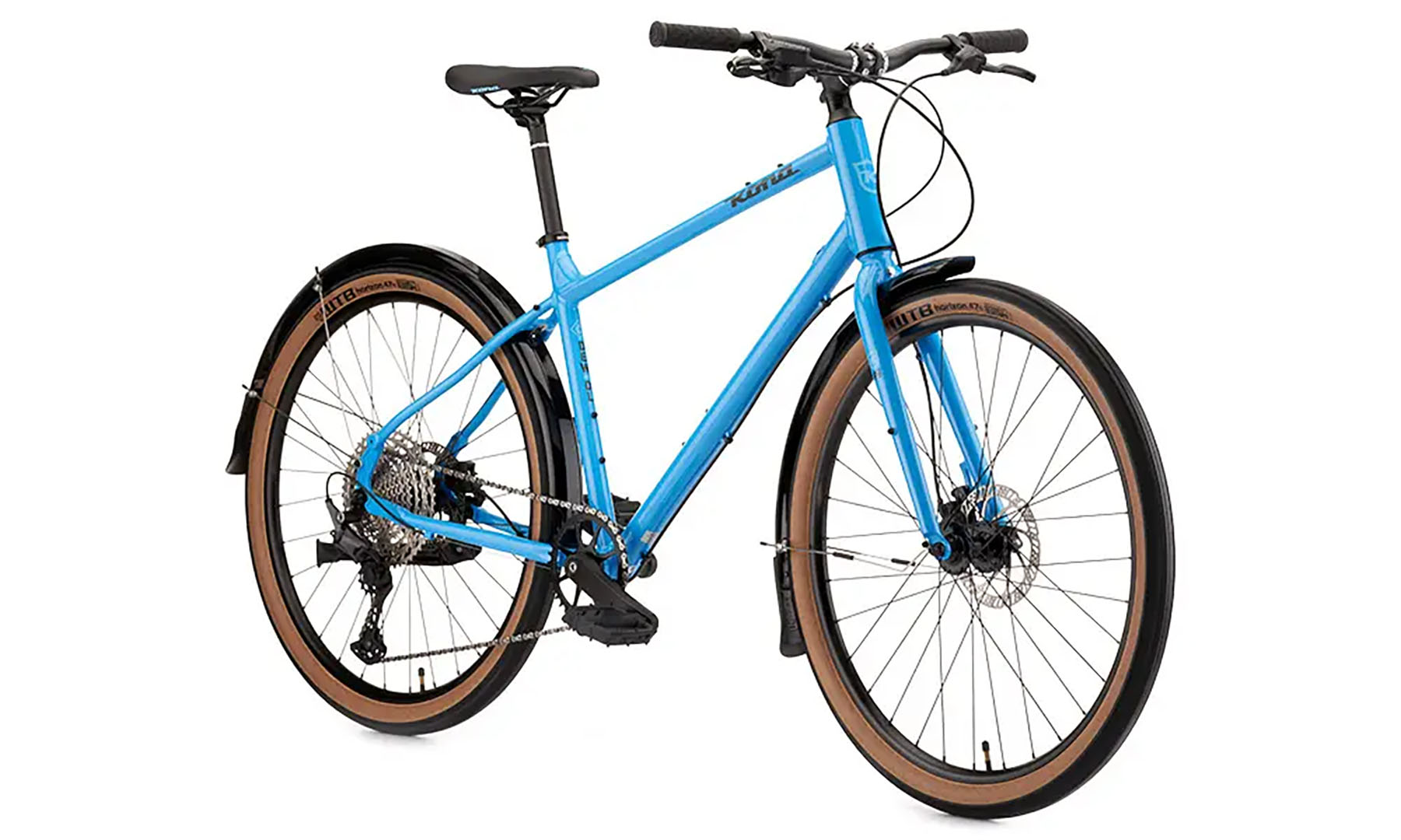 Велосипед дорожній Kona Dew Deluxe 27.5" розмір рами S, 2022, Gloss Azure Blue (блакитний) 4