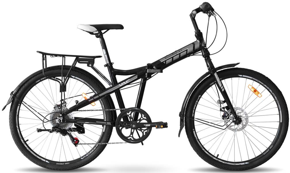 Фотография Велосипед складной VNC TerraWay A3 26" размер М 2023 Черно-серый