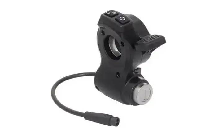 Курок газа DN с замком и ключом для Kugoo/KuKirin G2 Master 2025, влагозащищённые разъёмы, 5 контактов, черный Курок газа DN с замком и ключом для Kugoo/KuKirin G2 Master 2025, влагозащищённые разъёмы, 5 контактов, черный