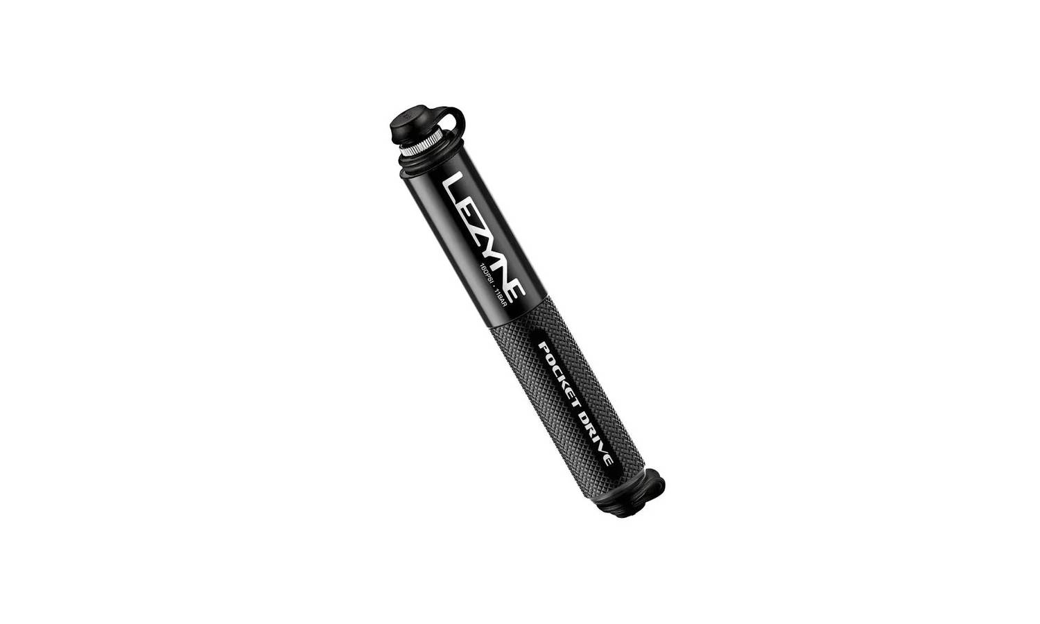 Ручной насос Lezyne Pocket Drive Loaded, 160ps, черный 