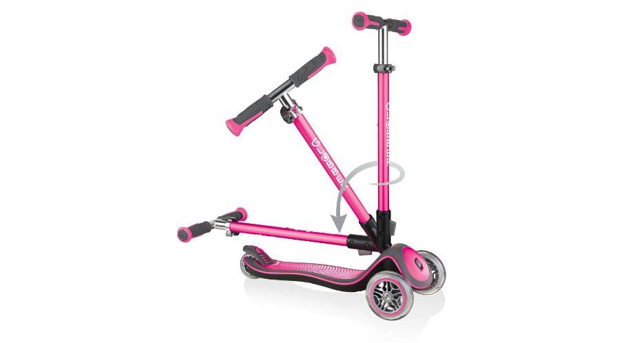 Самокат GLOBBER ELITE DELUXE розовый, колёса с подсветкой, 50 кг, 3+, 3 колеса 3 Самокат GLOBBER ELITE DELUXE розовый, колёса с подсветкой, 50 кг, 3+, 3 колеса 3