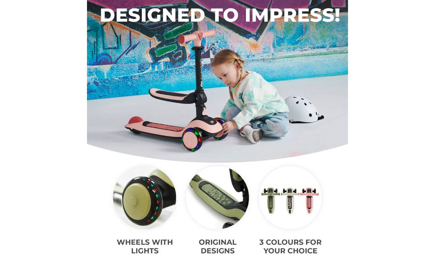 Самокат Kinderkraft Halley Grassland Green 4 Самокат Kinderkraft Halley Grassland Green 4