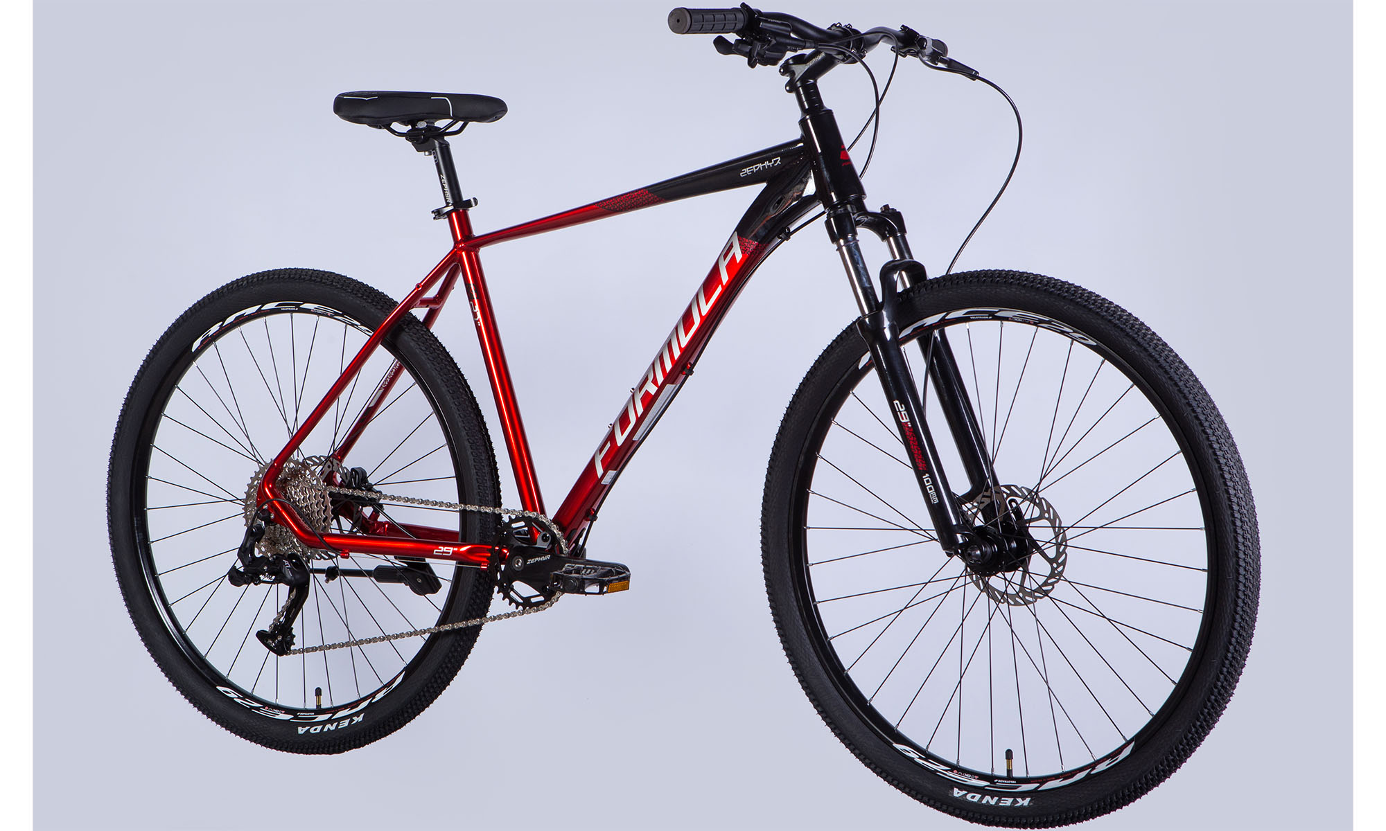 Formula ZEPHYR 1.0 HDD 29 Велосипед, розмір L, кадр 19 ", 2025, чорний і червоний 4