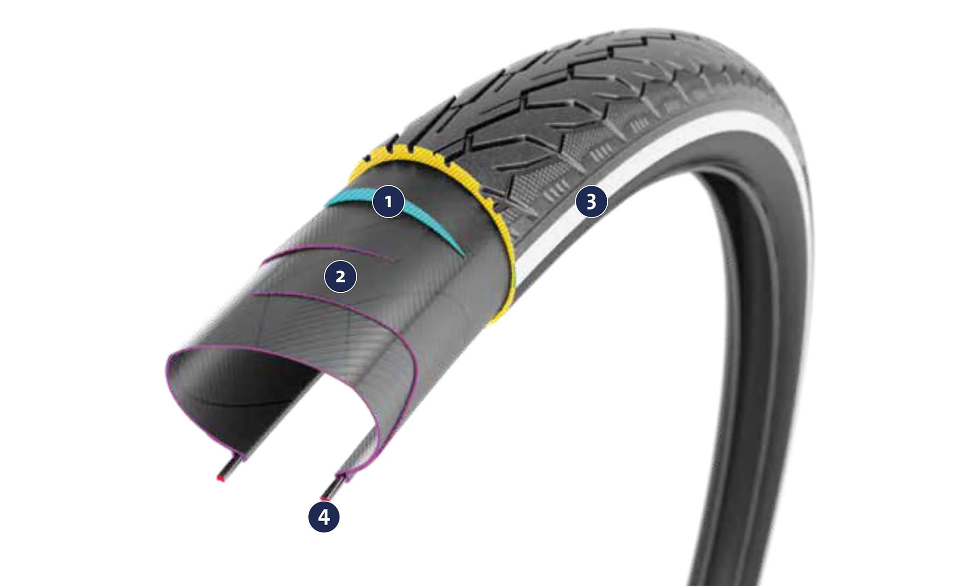 Покришка Rubena (Mitas) CITYHOPPER V99, 26x2.25 (57-559), (STS)+(RS), чорна 2 Покришка Rubena (Mitas) CITYHOPPER V99, 26x2.25 (57-559), (STS)+(RS), чорна 2