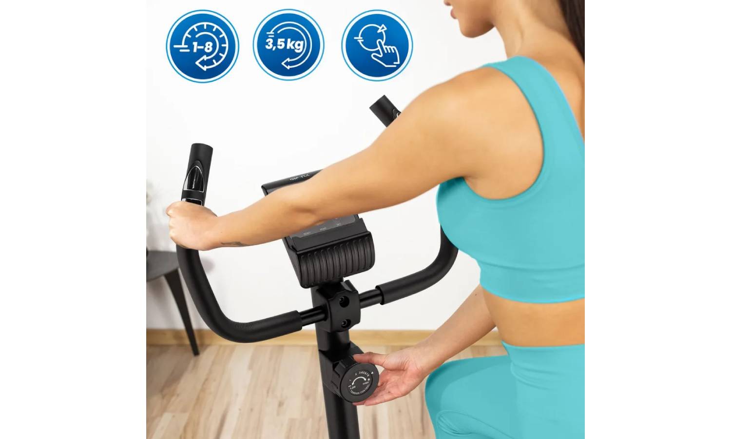 Велотренажер Gymtek XB500 магнитный черный 6 Велотренажер Gymtek XB500 магнитный черный 6