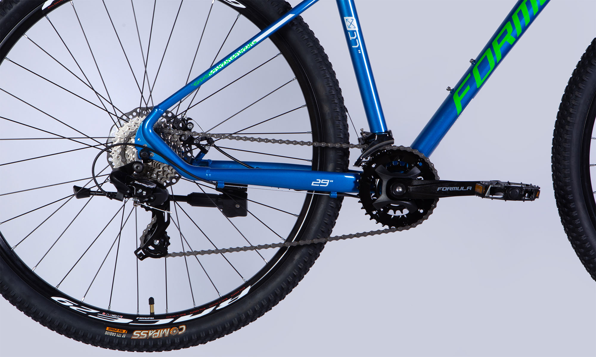 Велосипед Formula THOR DD CS 29", розмір L, рама-19", 2025, синьо-зелений 4