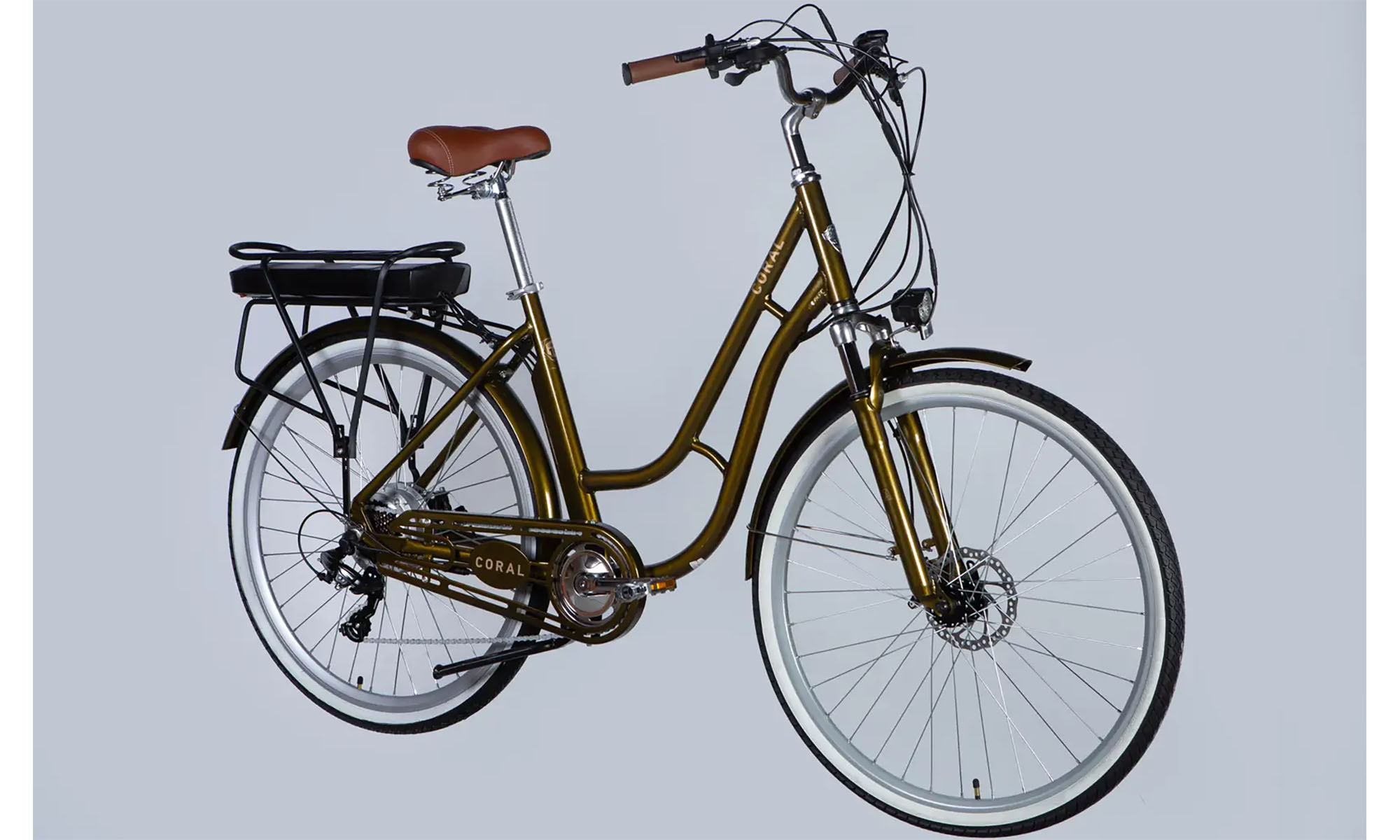 Велосипед с электроприводом Dorozhnik eCORAL DD FR 28", размер L, рама-19", 48B, 17.5А*ч, 500Вт, год 2026, бронзовый 3