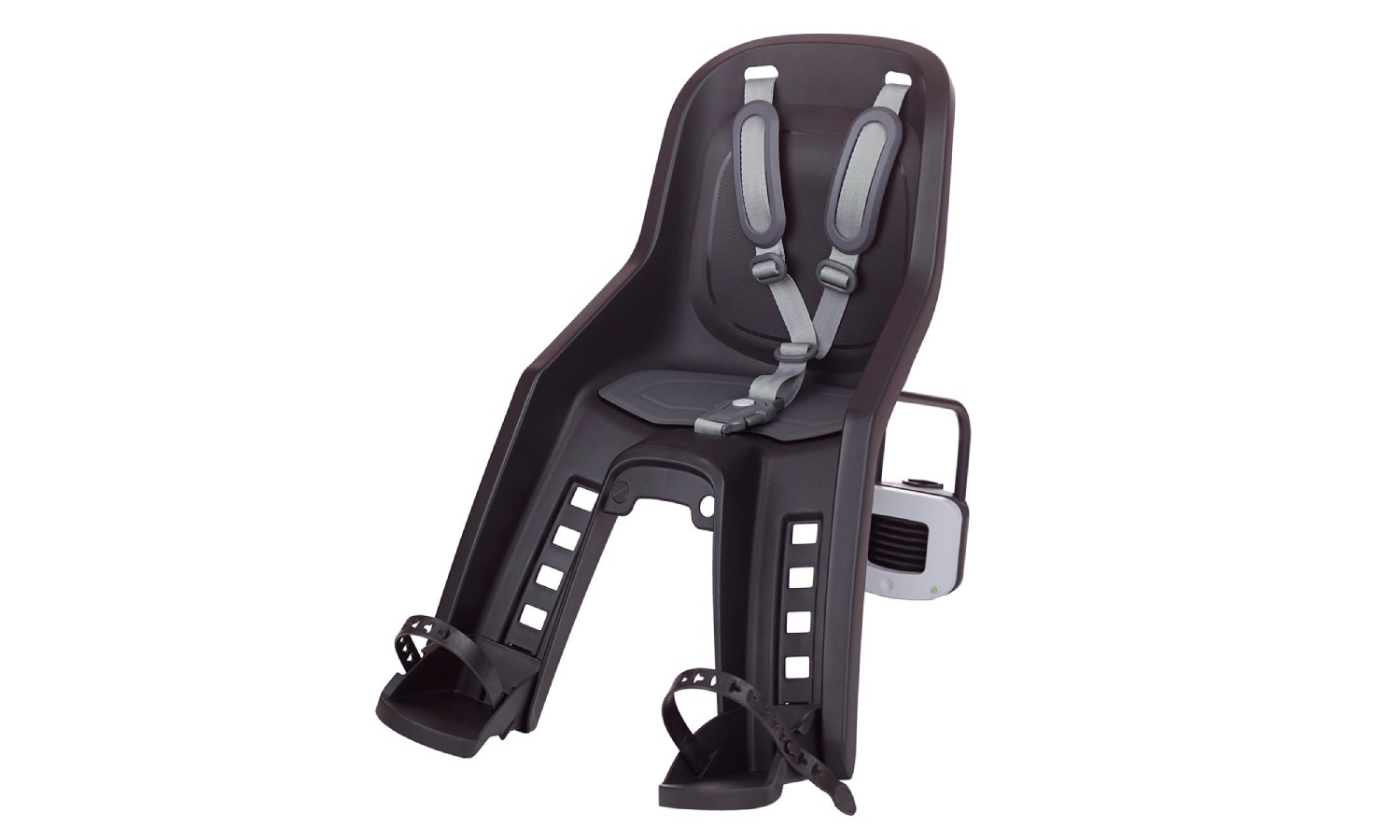 Фотографія Дитяче крісло переднє POLISPORT Bubbly Mini Plus FF на підсідельну трубу, 9-15 кг, чорне