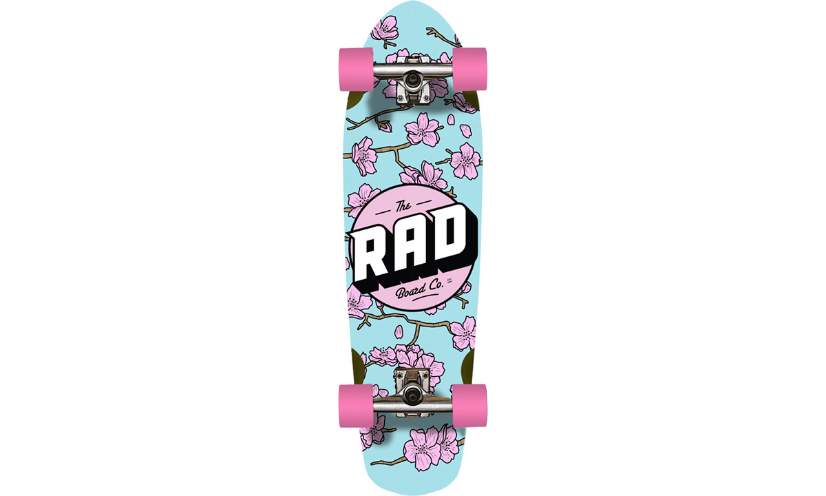 Фотографія Круїзер RAD Cherry Blossom Cruiser Skateboard 32" Pink 71 х 20 см Рожевий