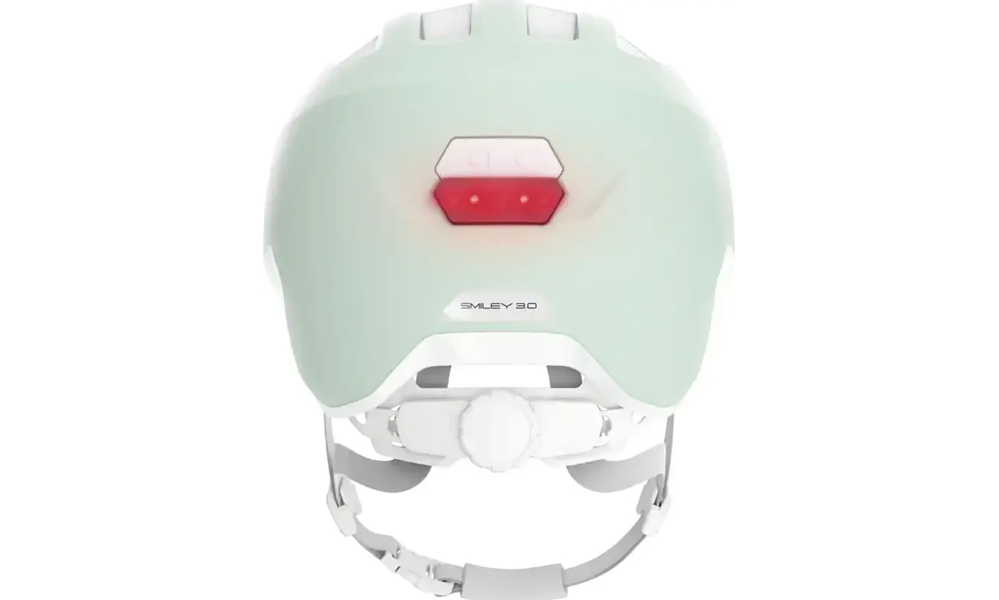 Велошлем детский ABUS SMILEY 3.0 ACE LED pure mint, размер M (50-55 см), зеленый 4