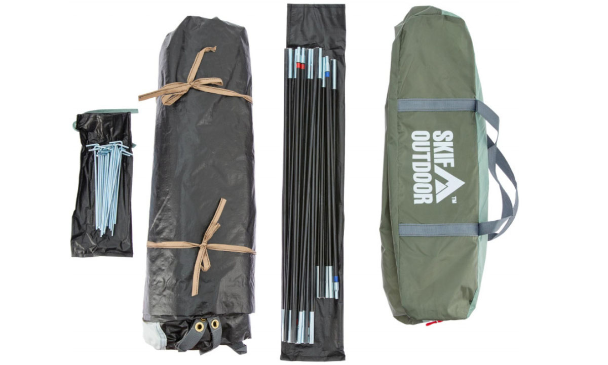 Намет Skif Outdoor Tendra, 210x180 cm (3-місний), темно-зелений 6 Намет Skif Outdoor Tendra, 210x180 cm (3-місний), темно-зелений 6