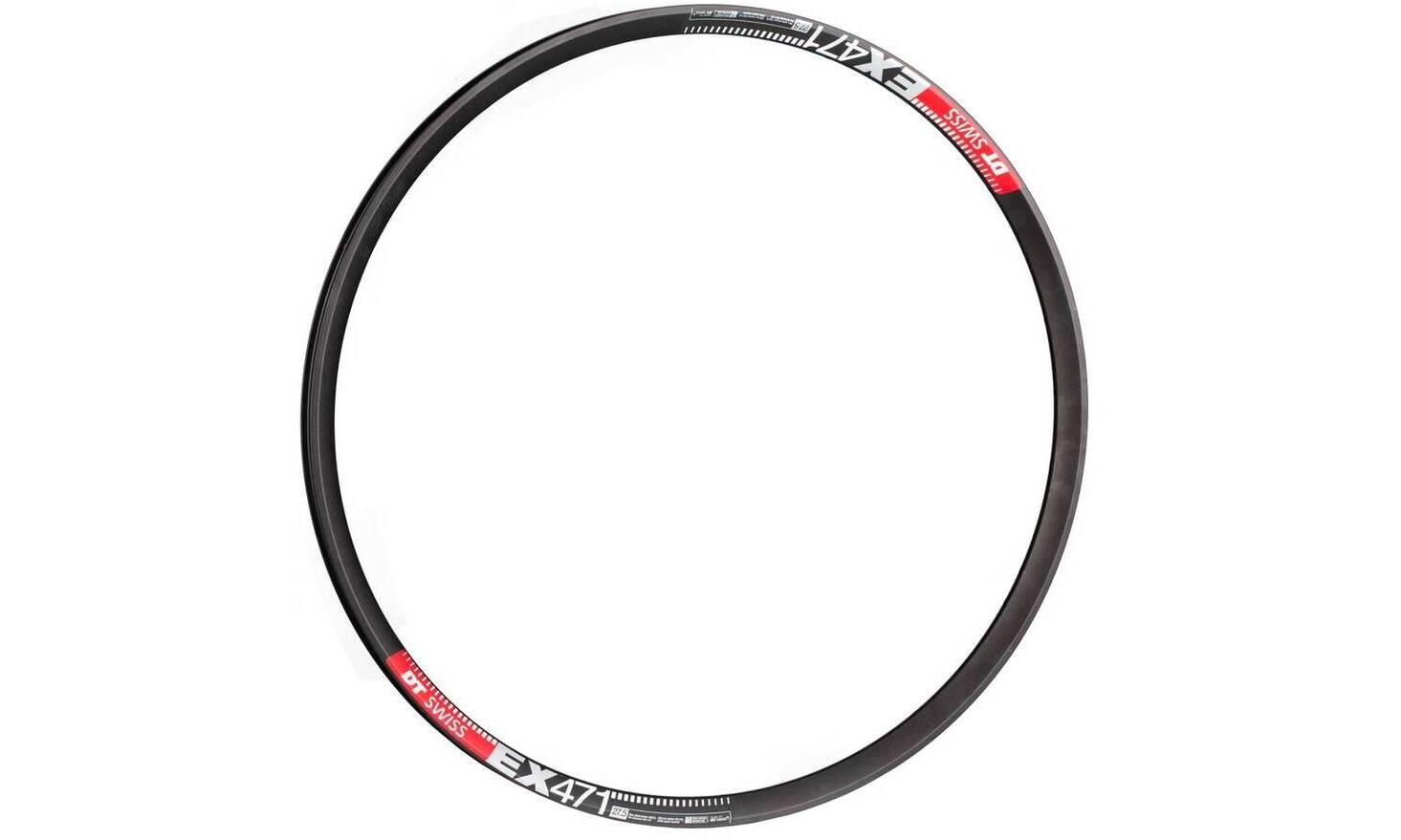 Обід DT Swiss EX 471, 27.5", розмір 584×25 мм, 32 отвори, ніпель Presta, дискові гальма, чорний Обід DT Swiss EX 471, 27.5", розмір 584×25 мм, 32 отвори, ніпель Presta, дискові гальма, чорний