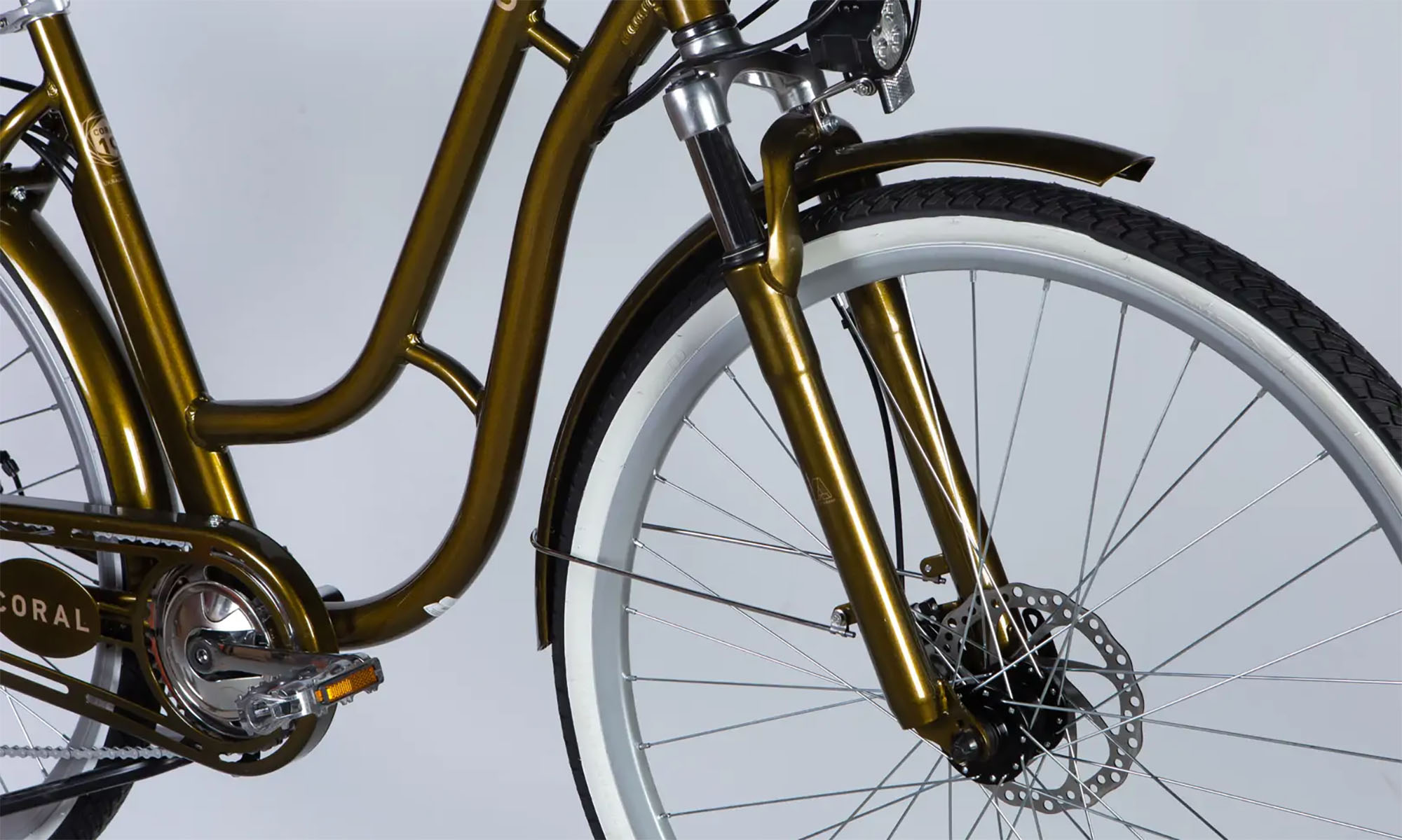 Велосипед с электроприводом Dorozhnik eCORAL DD FR 28", размер L, рама-19", 48B, 13А*ч, 500Вт, год 2026, бронзовый 4