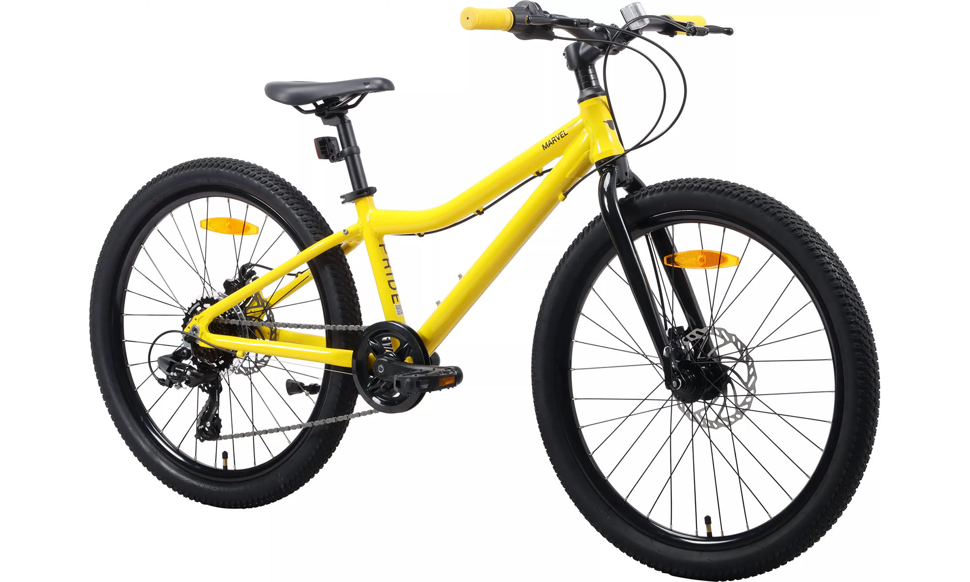 Велосипед Pride MARVEL 4.1 24", розмір XS, рік 2026, жовтий 3