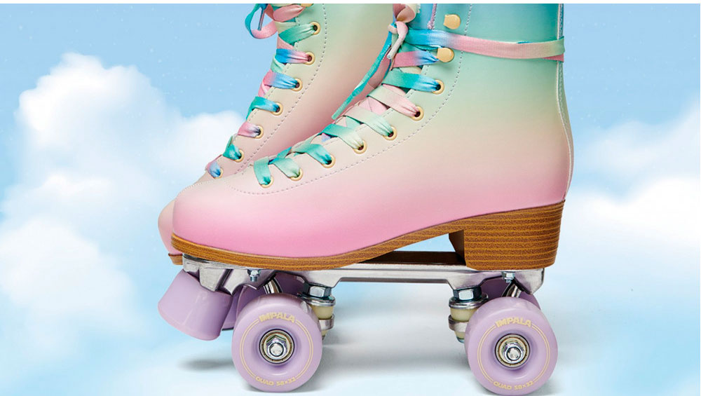 Ролики квады Impala PASTEL FADE размер 41 Розово-голубой 14