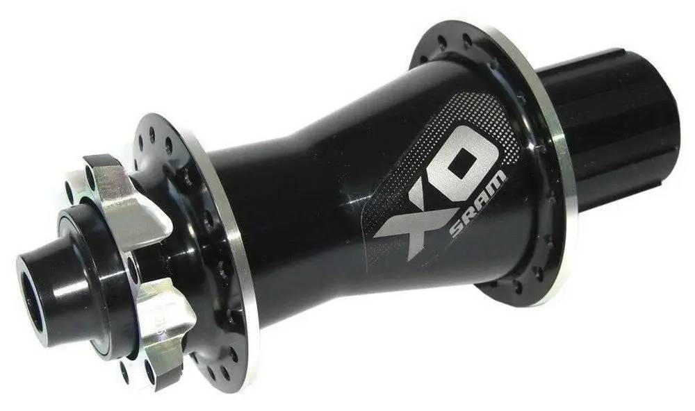 Фотография Втулка Sram MTB Hub X0 DH Rear 6-Bolt Disc 32H Black/Silver, SRAM Driver Body (9/10/11spd)(includes 12x150 & 12x157 Through Axle Caps) A1 